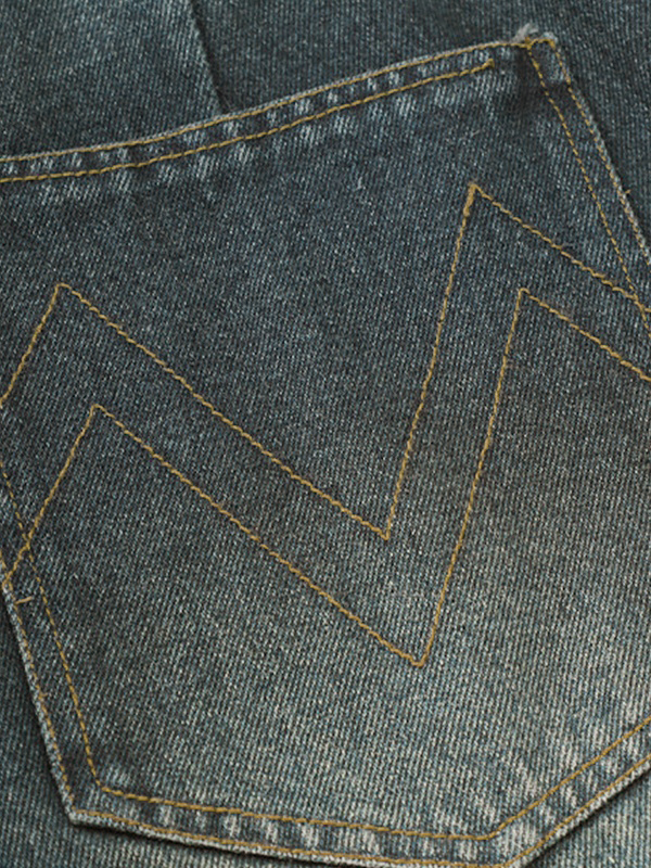 Herren-Shorts mit Slash-Reißverschluss und geradem Schnitt-1