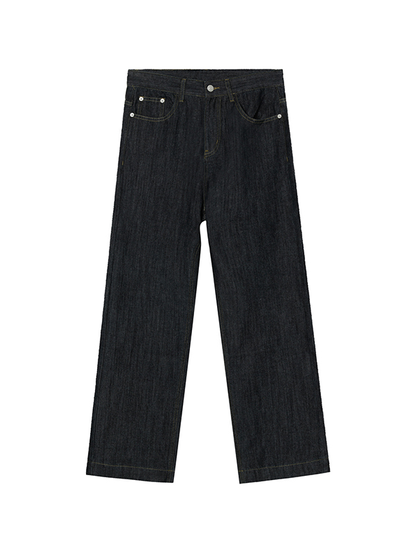 Herren-Jeans im Black Line Design mit geradem Bein-4