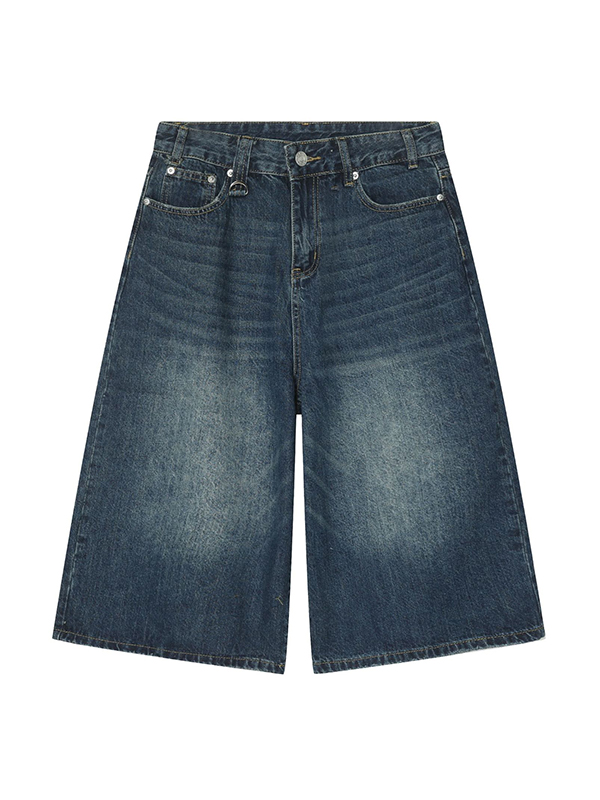 Übergroße, verkürzte Distressed-Jeans für Herren-4