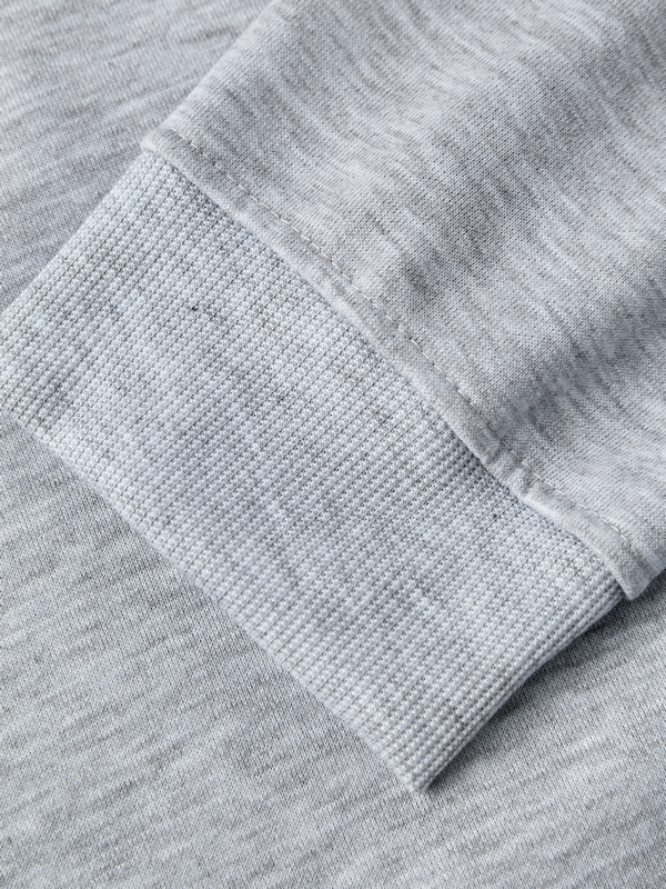 Einfarbiges Herren-Sweatshirt mit doppeltem Reißverschluss-5