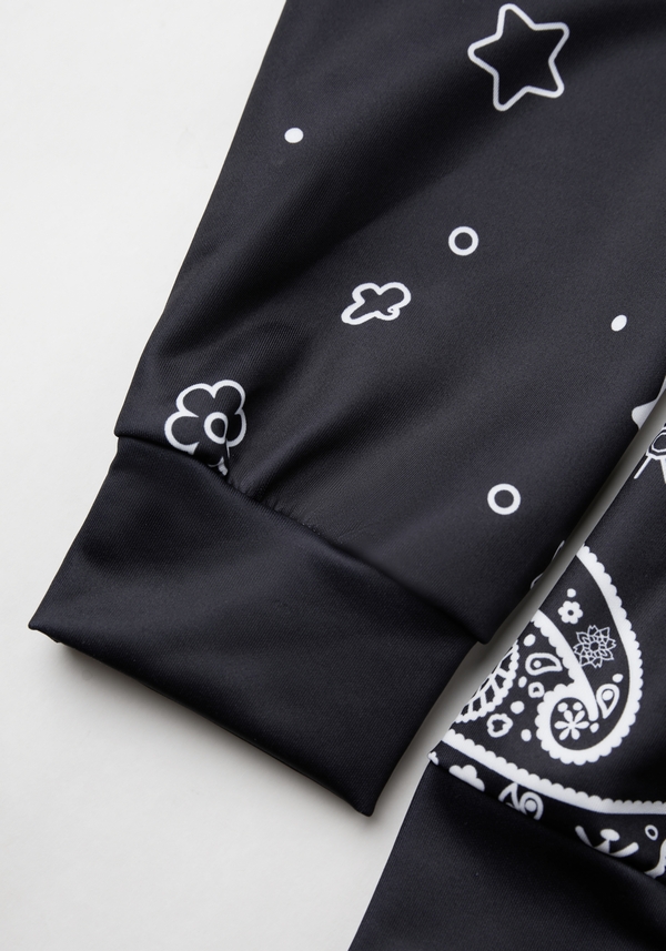 Übergroßer Allover-Print-Hoodie für Herren-3