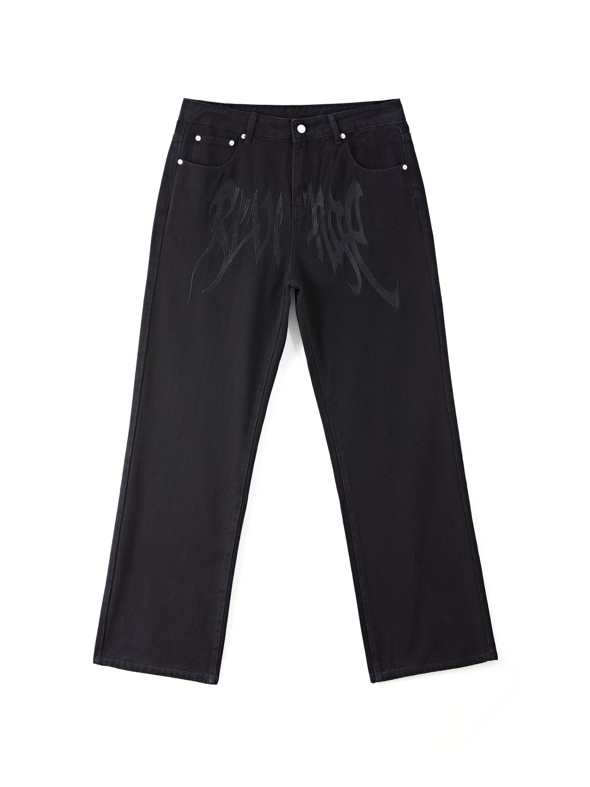 Gewaschene Revenge-Jeans mit geradem Bein für Herren-4