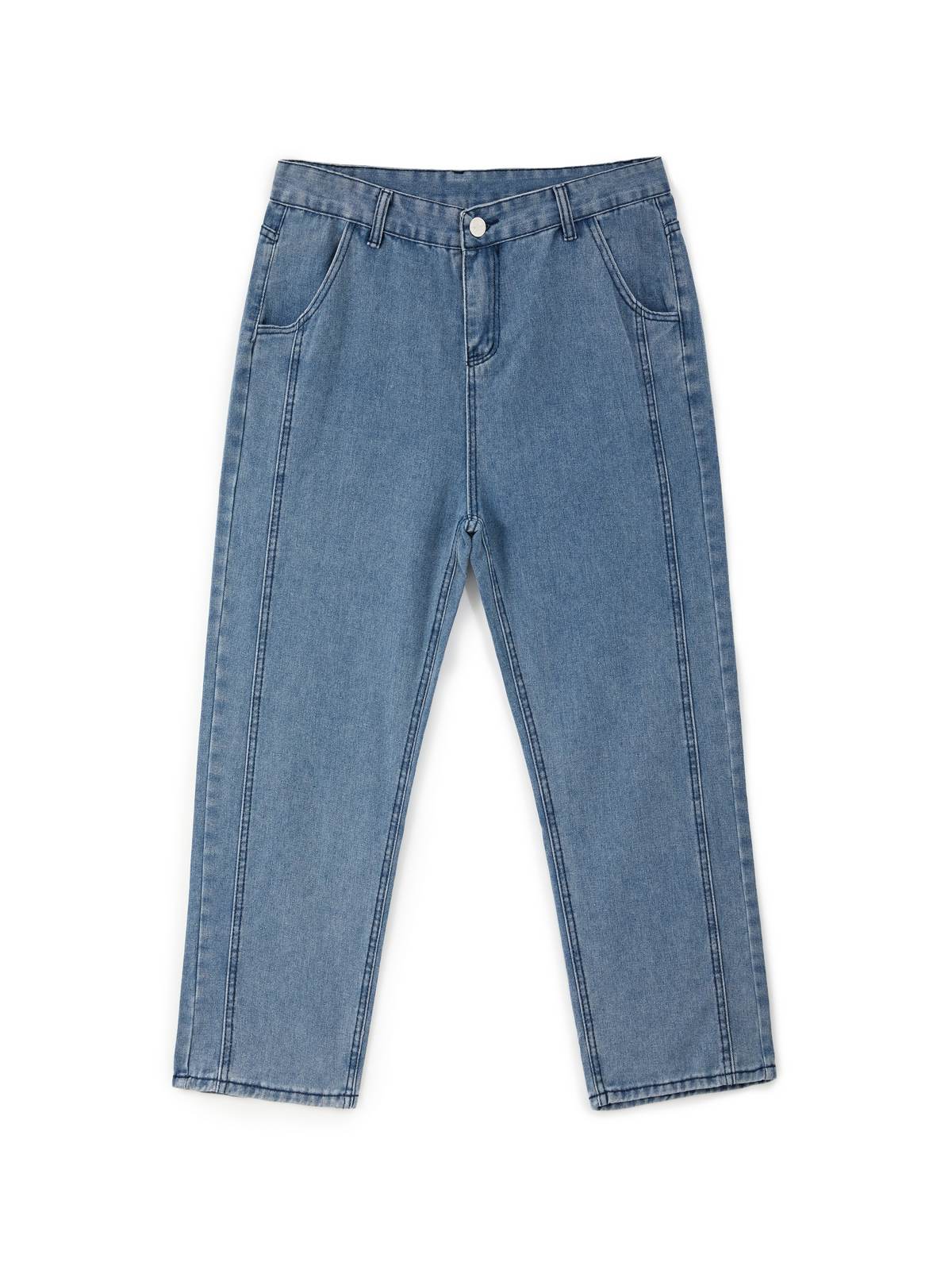 Herren Vintage Washed Loose Jeans-6