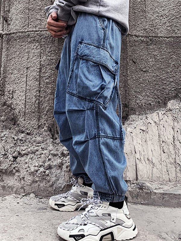 Jogger-Cargo-Jeans mit lockerer Passform für Herren-2