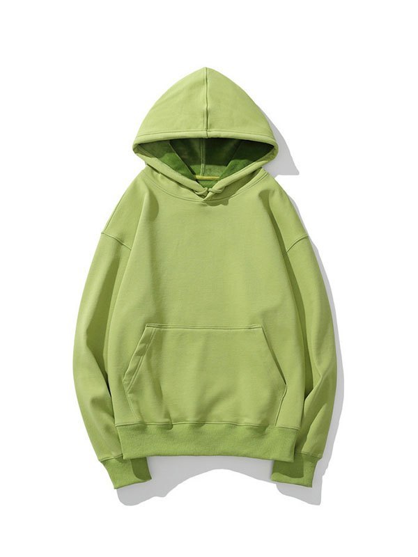 Einfarbiger Pullover-Hoodie für Herren-1