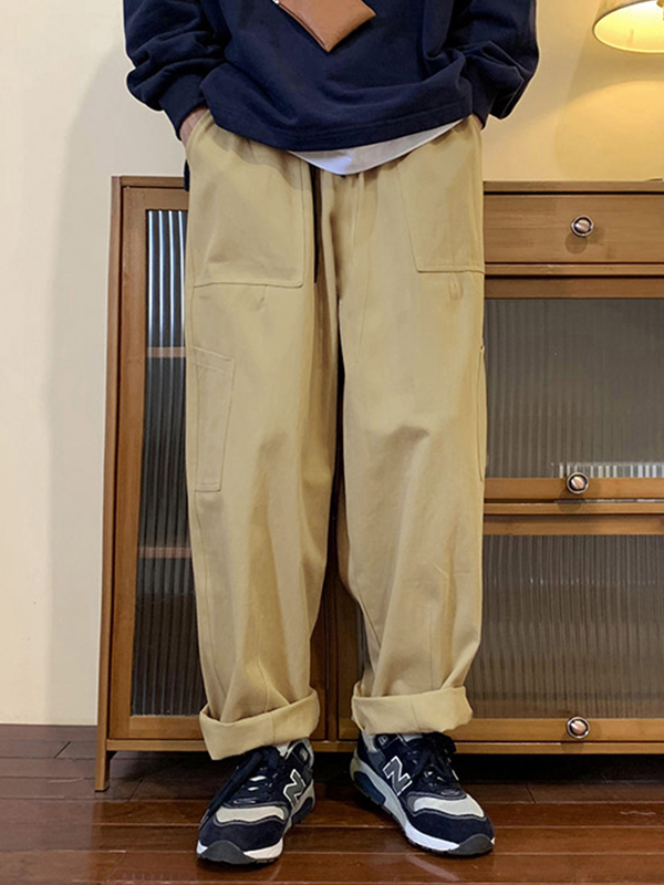 Einfarbige Skaterhose für Herren-1