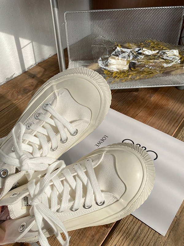 High-Top-Sneaker mit kontrastierender Sohle-2